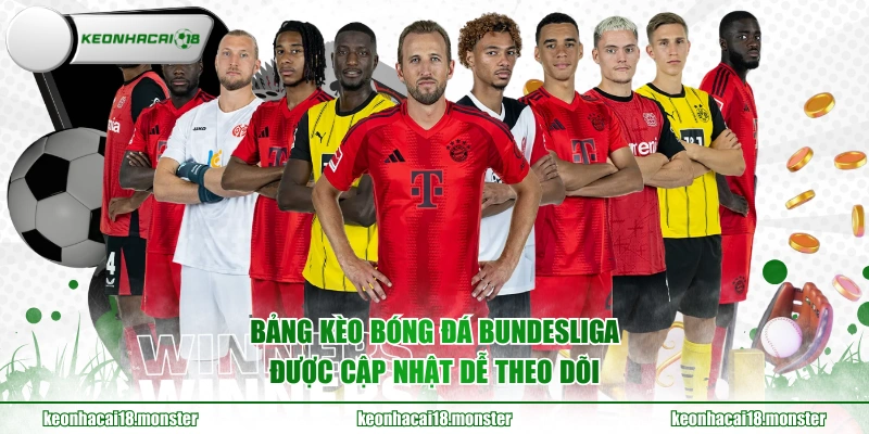 Bảng kèo bóng đá Bundesliga được cập nhật dễ theo dõi