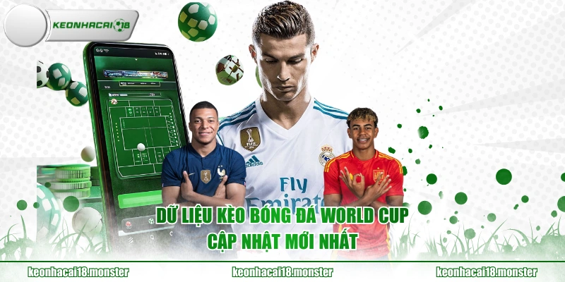 Dữ liệu kèo bóng đá World Cup cập nhật mới nhất