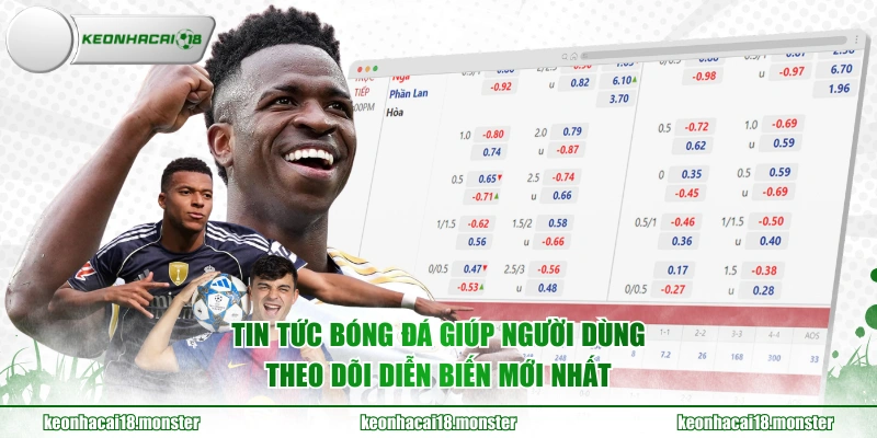 Tin tức bóng đá giúp người dùng theo dõi diễn biến mới nhất